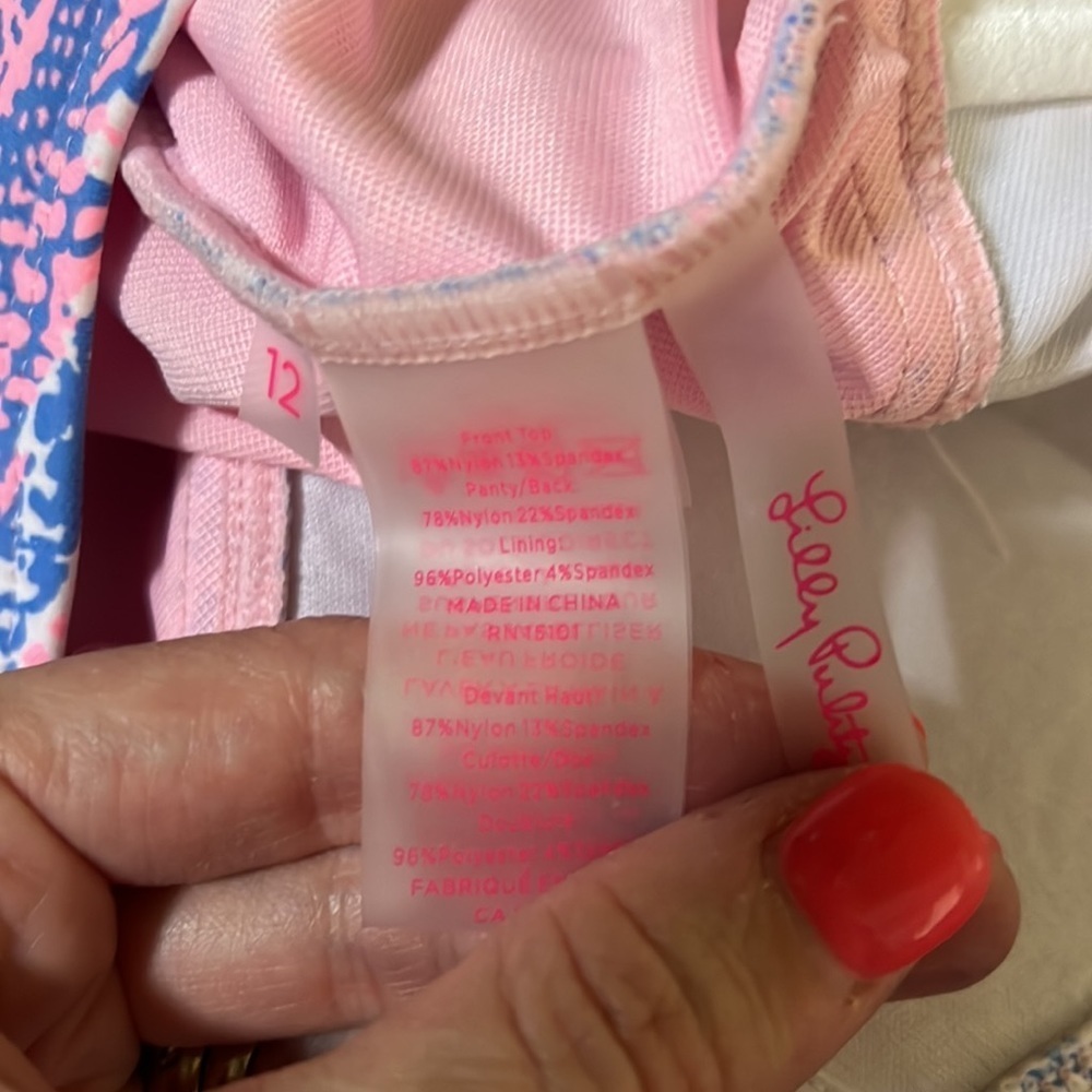 Lilly Pulitzer Flamenco one-piece bathing suit in print Maybe Gator size 12 EUC - Picture 8 of 8